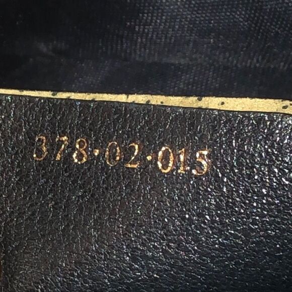 GUCCI GG Supreme Navy Leather Ophidia Sherry Line Coated Canvas Travel Work Bag - Picture 10 of 17